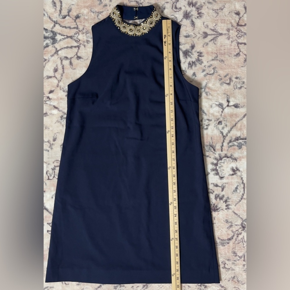 Lilly Pulitzer Brandi Stretch Shift Dress True Navy Size 0 NWOT - Picture 8 of 9